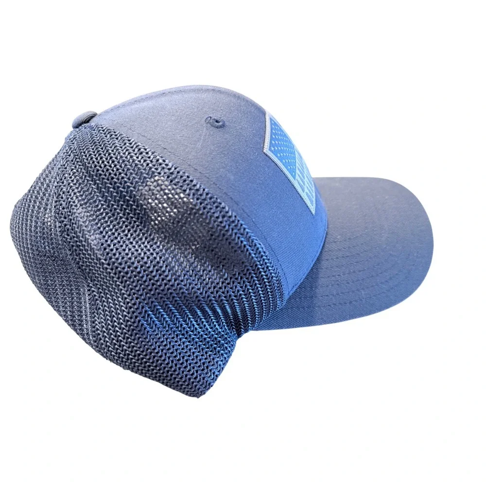 Columbia PFG Tree Flag Mesh Trucker Hat Blue‎ Gray L/XL 1495921